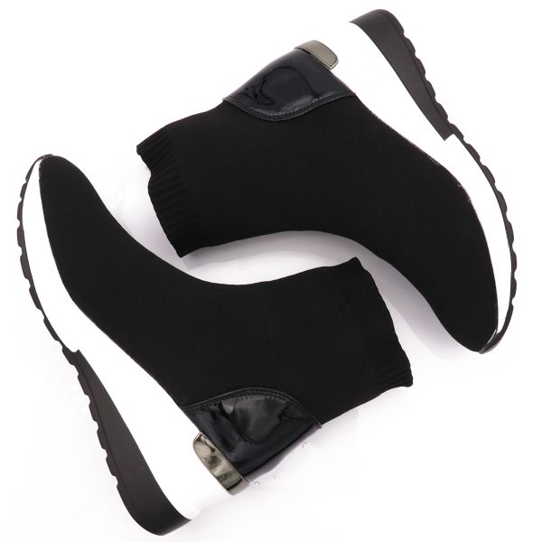 Sock Boots, Zwart
