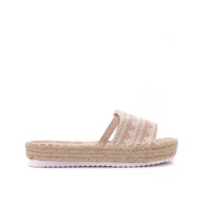 Aztec Slippers, Beige