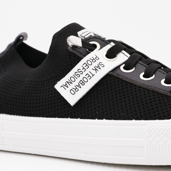 Gigi Lage Dames Sneakers, Zwart