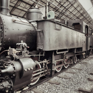 Glasschilderij Locomotief