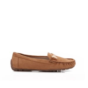 H-Buckle Loafers, Camel