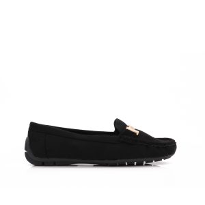 H-Buckle Loafers, Zwart