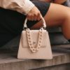 Handtas Met Chain, Beige