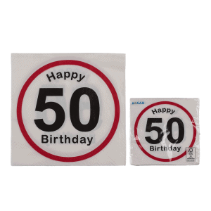 Servetten - Happy 50 Birthday (20st)
