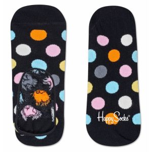 Happy Socks Big Dot Liner sokken - Footies - zwart