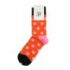Happy Socks Big Dot sokken - oranje/roze, maat 36-40