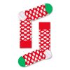 Happy Socks Big Dot Snowman Sokken, Rood