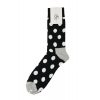 Happy Socks Big Dot sokken - zwart/wit