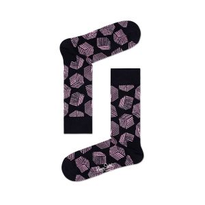Happy Socks Box Sokken, Zwart/Roze