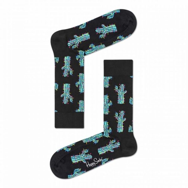 Happy Socks Cactus sokken - zwart