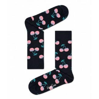 Happy Socks Cherry Sokken, Zwart/Roze