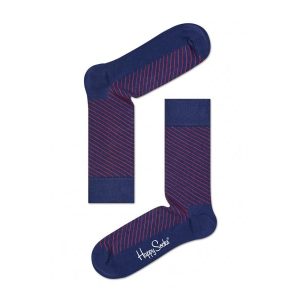 Happy Socks Diagonal Stripe Sokken, Blauw