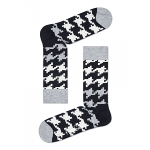 Happy Socks Dogtooth Sokken, Grijs