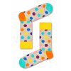 Happy Socks Big Dot Sokken, Beige/Multi