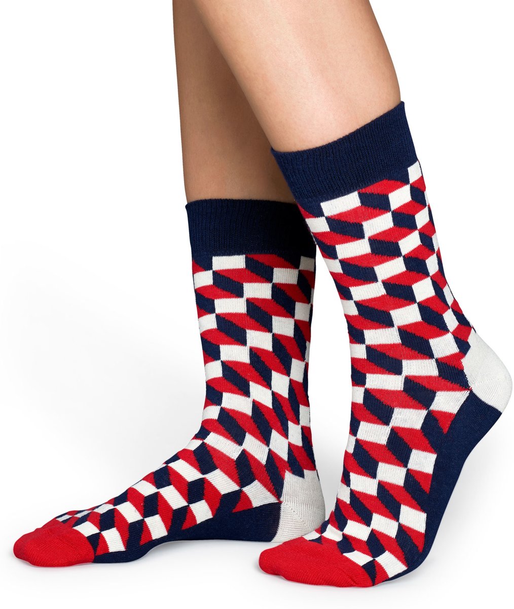 Happy Socks Filled Optic sokken