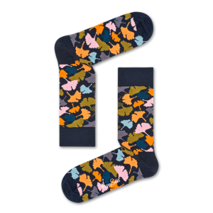 Happy Socks Ginkgo Sokken, Donkerblauw