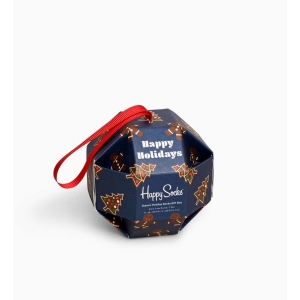 Happy Socks Happy Holidays Gift Box Kerstbal - Gingerbread Sokken