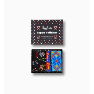 Happy Socks Happy Holidays Ho Ho Ho Gift Box (2-Pack)