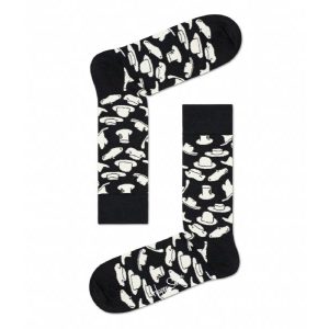 Happy Socks Hats Sokken, Zwart/Wit