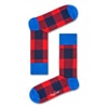 Happy Socks Lumberjack Sokken, Rood/Blauw