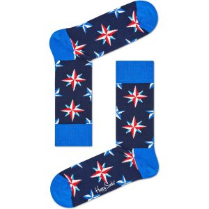 Happy Socks Nautical Star Sokken, Donkerblauw
