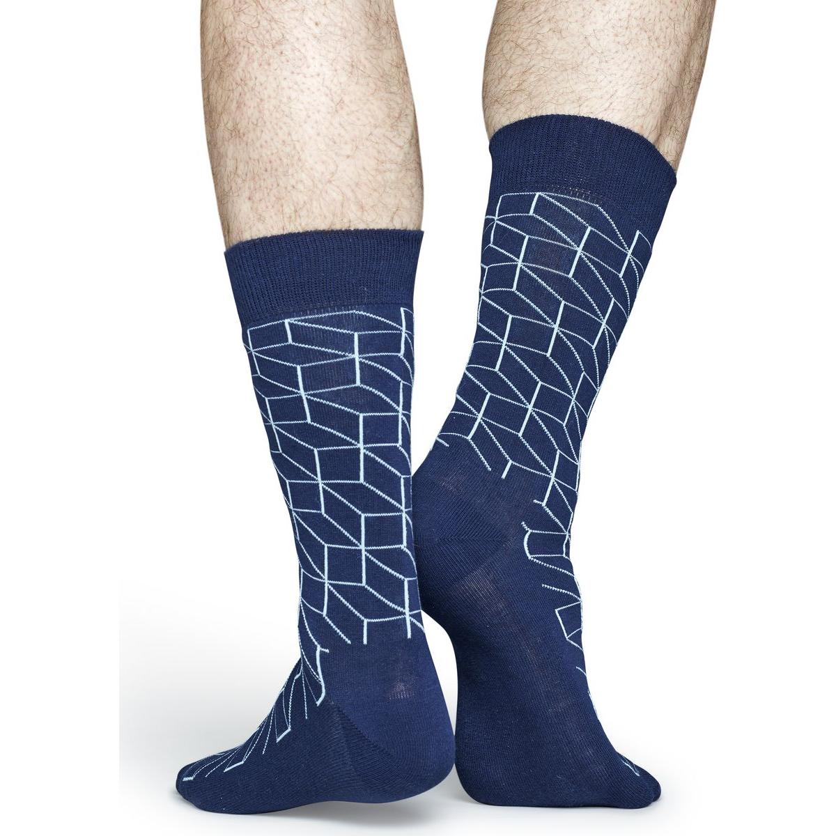 Happy Socks Optic Sokken, Donkerblauw