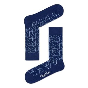 Happy Socks Optic Sokken, Donkerblauw