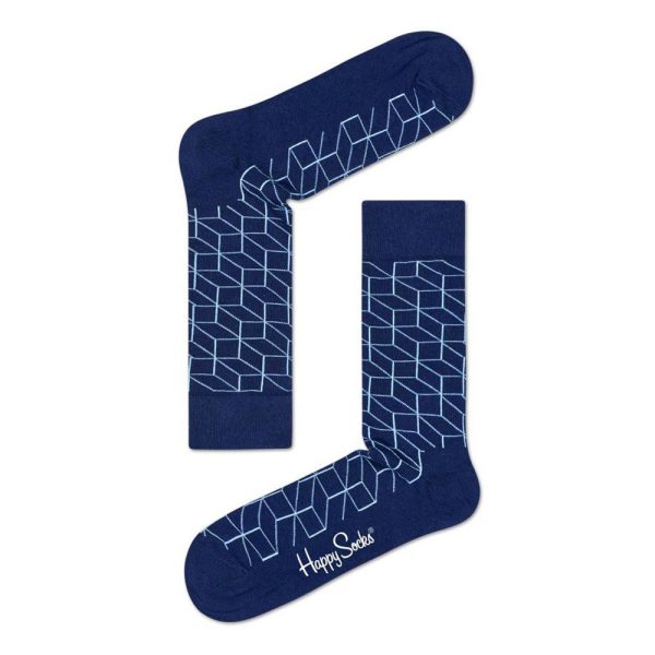 Happy Socks Optic Sokken, Donkerblauw