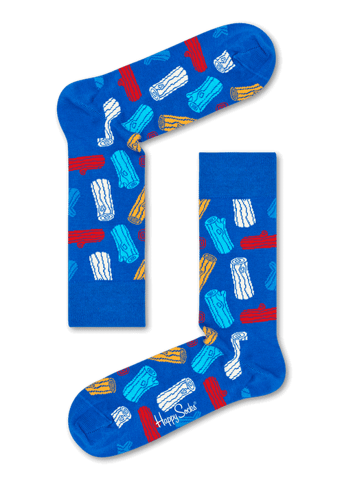 Happy Socks Logs Sokken - Blauw