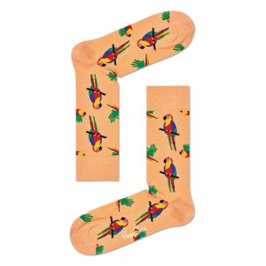 Happy Socks Parrot Sokken, Zalm