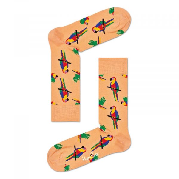 Happy Socks Parrot Sokken, Zalm