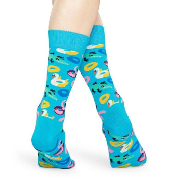 Happy Socks Pool Party Sokken, Lichtblauw