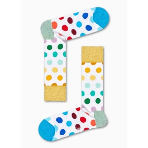Happy Socks Pride Big Dot Sokken - Wit/Multi