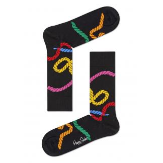 Happy Socks Rope sokken - zwart