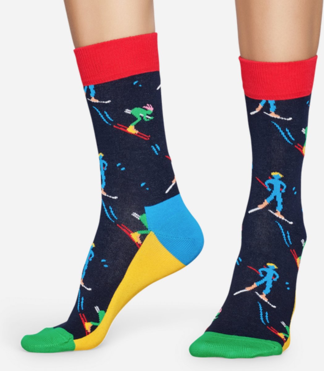 Happy Socks Ski Sokken, Donkerblauw