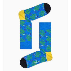 Happy Socks Snake Sokken, Blauw