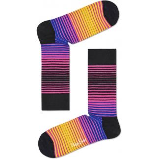 Happy Socks Sunrise sokken - zwart/roze