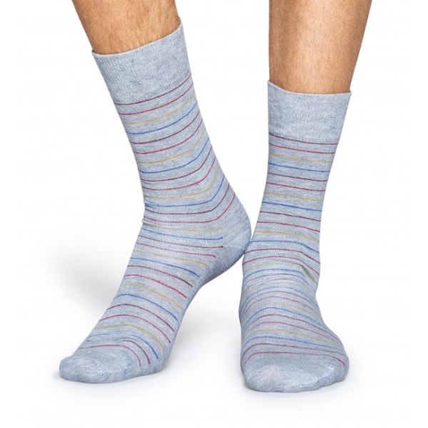 Happy Socks Thin Stripe Sokken - Grijs