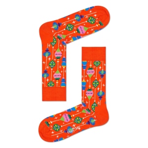 Happy Socks Bauble Kerst Sokken - Oranje