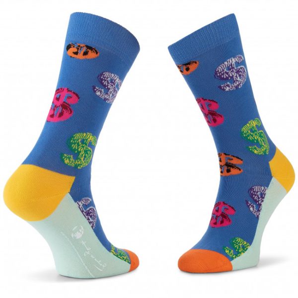 Happy Socks x Andy Warhol: Dollar, Blauw