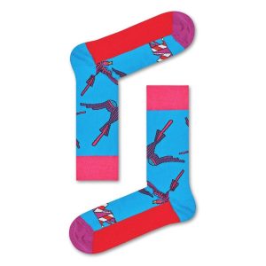 Happy Socks x The Beatles: Love, Blauw/Roze