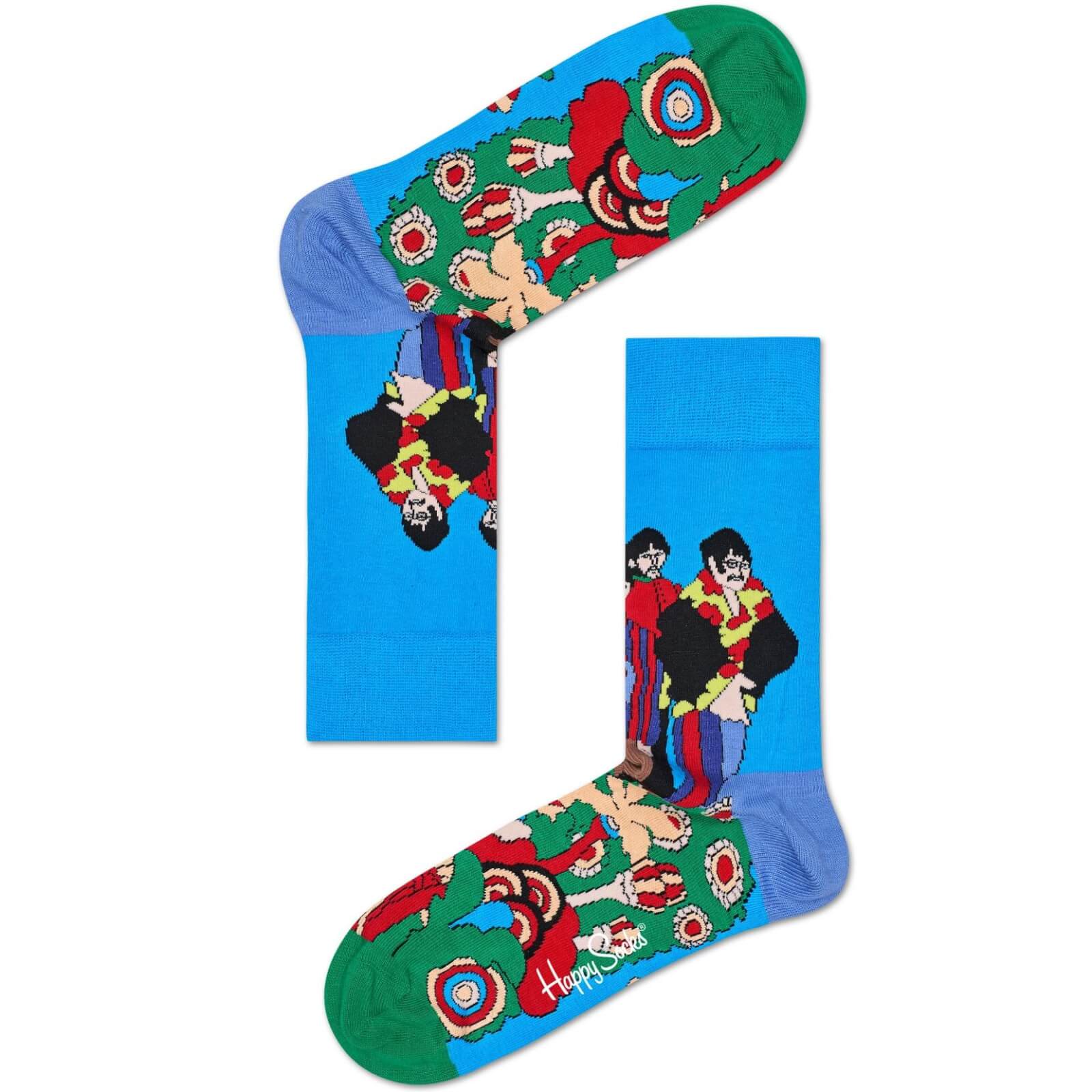 Happy Socks x The Beatles: Pepperland, Blauw/Groen