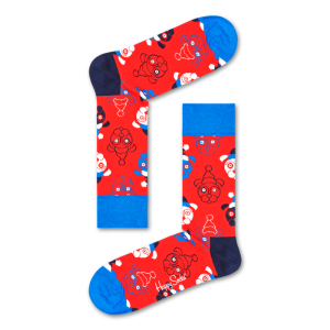 Happy Socks Rode Santa Dog Sokken