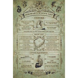 Harry Potter: Hogwarts School List - Maxi Poster (600)