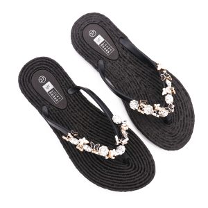 Mariposa Teenslippers, Zwart