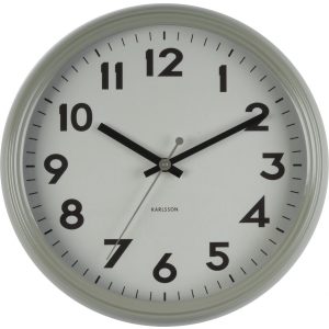 Karlsson Badge Wandklok - Grijs - 38CM