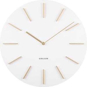 Karlsson Discreet Wandklok - Wit