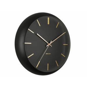Karlsson Globe Wandklok - Zwart - 40 CM