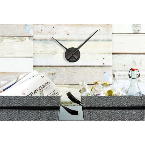 Karlsson Little Big Time Mini wandklok - zwart - 44cm