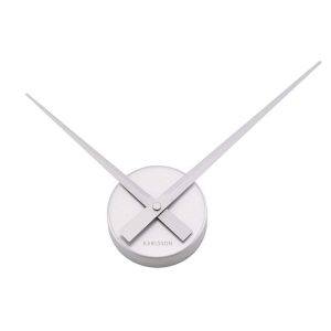 Karlsson Little Big Time Mini wandklok - zilver - 44cm